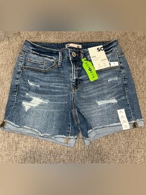 SO Midi Denim Shorts
